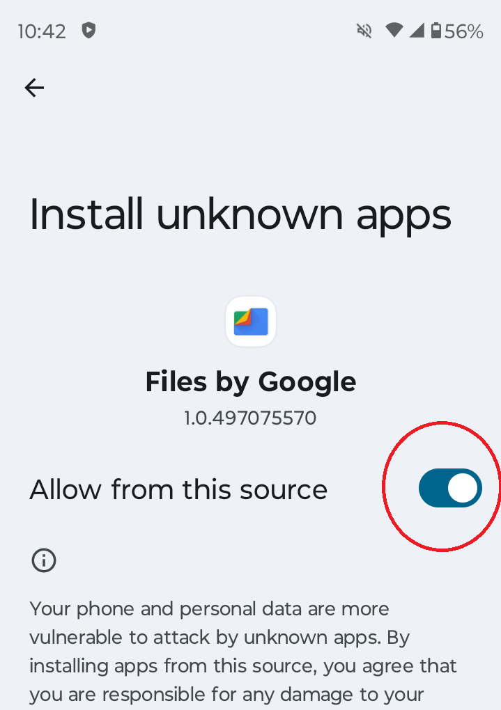 Samsung My Files Settings